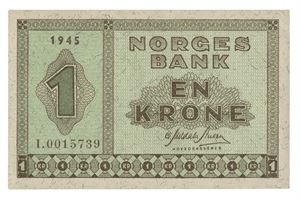 1 krone 1945. I0015739