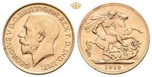 Sovereign 1912. Små kantmerker/small edge marks