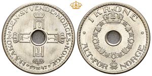 1 krone 1947. Prakteksemplar/choice