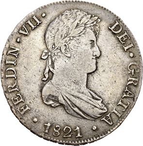 Ferdinand VII, 8 reales 1821. JP