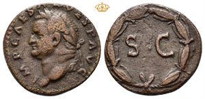 SYRIA, Seleucis and Pieria, Antioch. Vespasian, AD 69-79. Æ semis (orichalcum, 21 mm, 4,52 g).