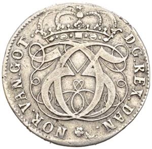 2 mark 1691. S.36. Ex. Kjøpt hos Hafnia Coins