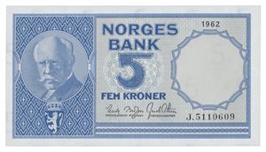 5 kroner 1962. J5110609