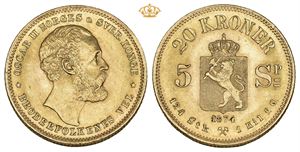 20 kroner/5 species 1874