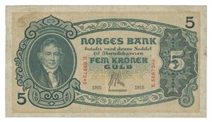 5 kroner 1915. E5597246