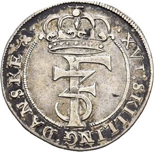 FREDERIK III 1648-1670. 1 mark 1668. S.64