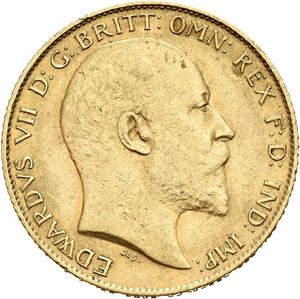 Edward VII, 1/2 sovereign 1908