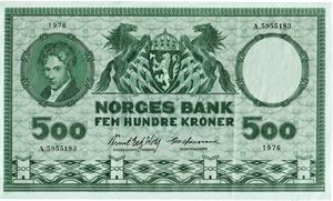 500 kroner 1976. A5955183