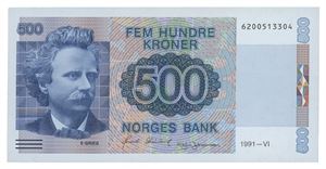 500 kroner 1991. 6200513304