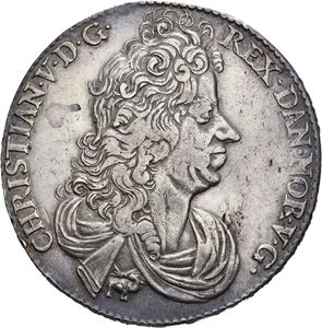 CHRISTIAN V. KONGSBERG. Speciedaler 1694. "Hæc boreas...". S.14