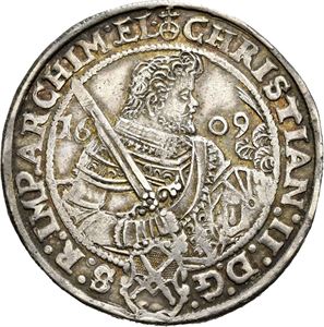 Christian II, Johann Georg I & August, taler 1609, Dresden