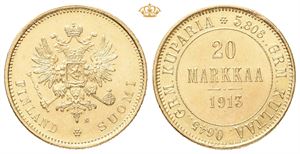 Nikolai II, 20 markkaa 1913