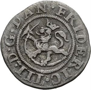 FREDERIK III 1648-1670. 2 skilling 1667. S.150