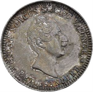 OSCAR I 1844-1859. 12 skilling 1852