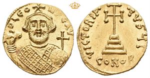 Leontius, AD 695-698. AV solidus (4,38 g; 18,5 mm)