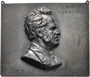 1906 – Plakett med Bj. Bjørnsson