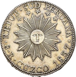 Syd Peru, 8 reales 1837BA