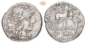 M. Marcius mn.f. 134 BC. AR denarius (18 mm; 3,78 g)