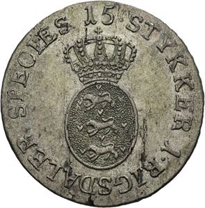 CHRISTIAN VII 1766-1808. 1/15 speciedaler 1795. S.9