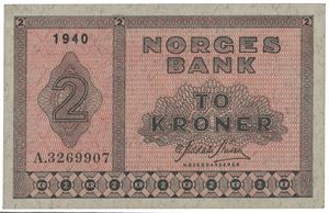 2 kroner 1940 A