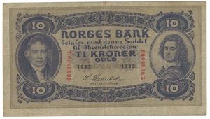 10 kroner 1933 T