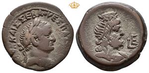EGYPT, Alexandria. Vespasian, AD 69-79. Æ diobol (25 mm, 9,05 g).
