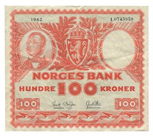 100 kroner 1962. I0745859