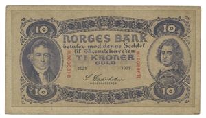 10 kroner 1921. H9680318