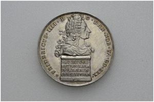 Reformasjonsfesten 1717. Berg. Sølv. 42 mm