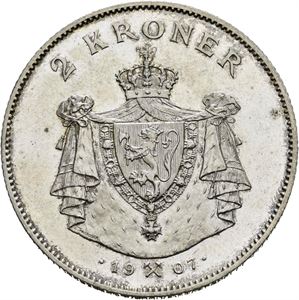 2 kroner 1907, med geværer