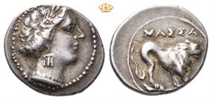 GAUL, Massalia. Circa 215-200 BC. AR drachm (2,70 g)