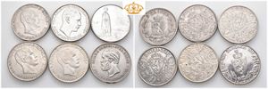 Lot 6 stk. 2 kroner 1902 (riper), 1908, 1910, 1914, 1914 jub. og 1916