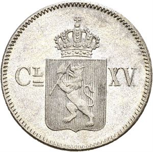 CARL XV 1859-1872, KONGSBERG. 3 skilling 1869, med stjerner