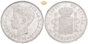 Alfonso XIII, 5 pesetas 1897 (97)