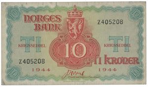 10 kroner 1944 Z London