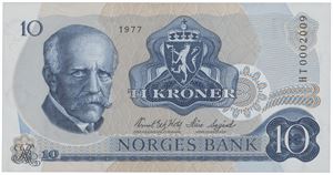 10 kroner 1977 HT
