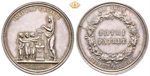 Christian VII. Innfødtsretten 1776. Adzer. Sølv. 35 mm