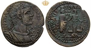 PHRYGIA, Hierapolis. Valerian I. AD 253-260. Æ 1/2 assaria (33 mm, 13,81 g).
