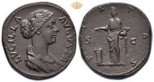 Lucilla. Augusta, AD 164-182. Æ sestertius (24,93 g).