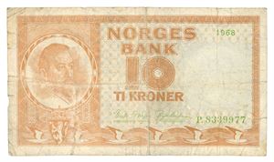 10 kroner 1968. P8339977