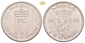1 krone 1953. Prakteksemplar/choice