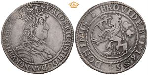 Frederik III (1648 - 1670) 1 speciedaler 1654 Polert i feltene.