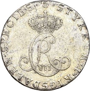CHRISTIAN VII 1766-1808 1/5 speciedaler 1800. S.9