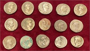# 8: Lot of 15 tetradrachms of Vespasian from Antioch.
