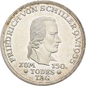 5 DM Friedrich Schiller 1955