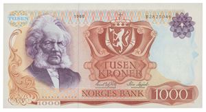 Norway. 1000 kroner 1980. B2825046