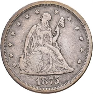 20 cents 1875 S