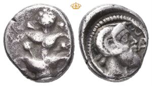 KYRENAICA, Barke. Circa 480-435 BC. AR drachm (3,32 g)