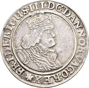 FREDERIK III 1648-1670 Speciedaler 1650. Har vært anhengt/has been mounted. S.19