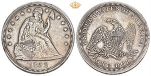 Dollar 1852 - Seated Liberty